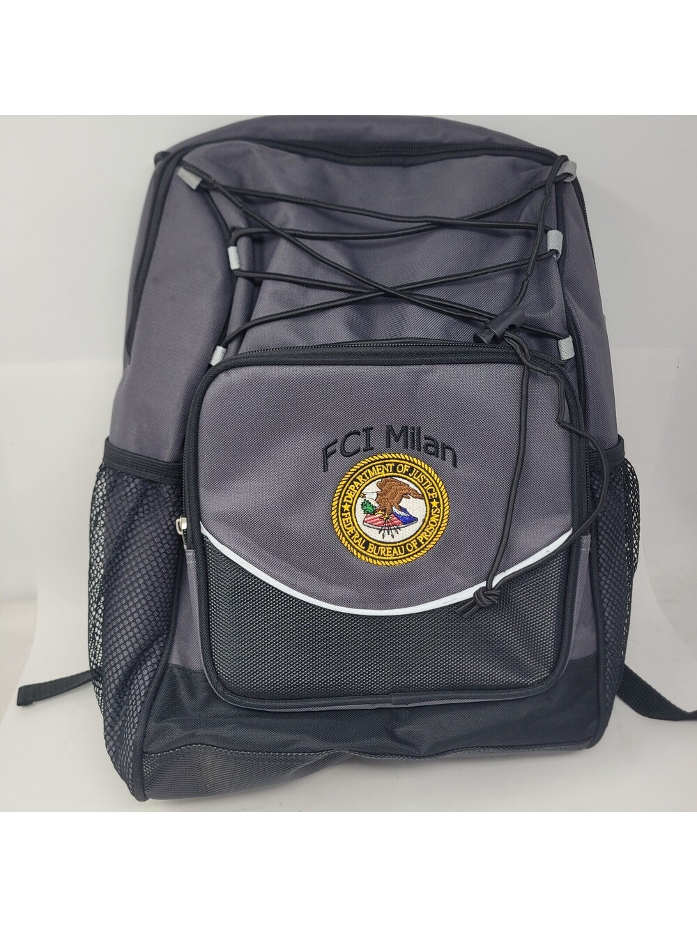 FCI Milan Backpack Federal Bureau of Prisons DOJ Department of Justice Insulated